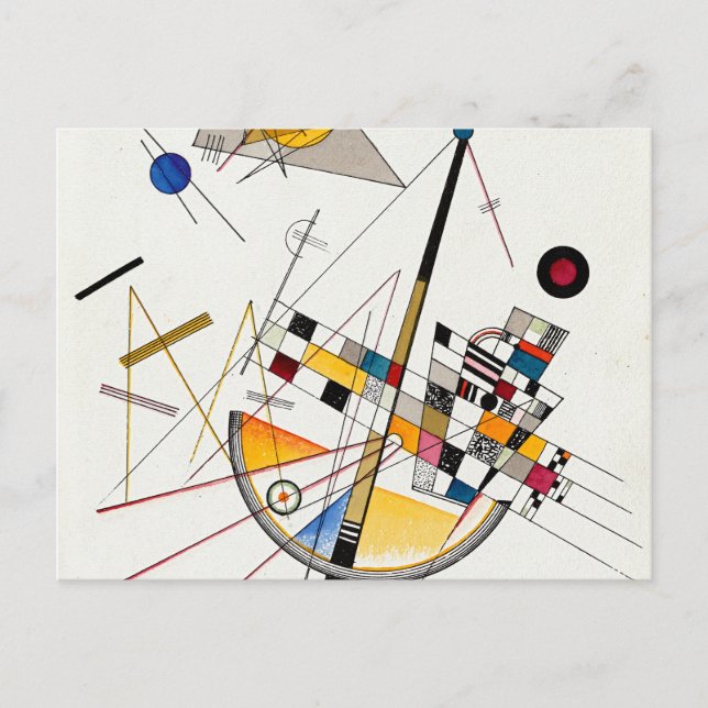 Carte Postale Tension délicate, no 85 par Wassily Kandinsky (Devant)