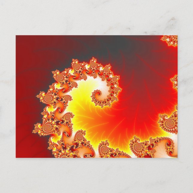 Carte Postale Tentacle flamand - Art fractal (Devant)
