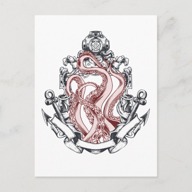 Carte Postale Tentacles De Calmar De Miroir Lovecraftian Horror (Devant)