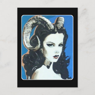 Carte Postale 'Tentation dans la magie' Peinture sur une