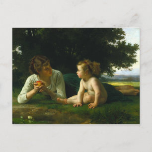 Carte Postale Tentation, William-Adolphe Bouguereau