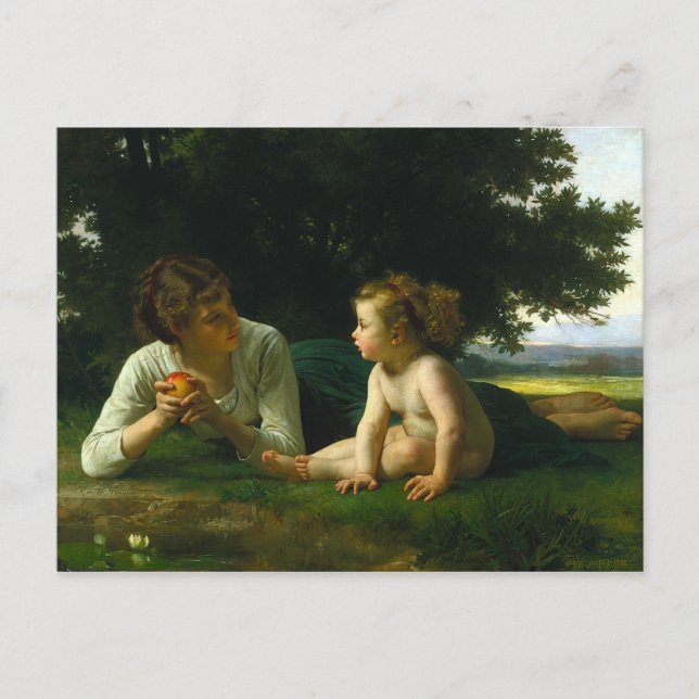 Carte Postale Tentation, William-Adolphe Bouguereau (Devant)