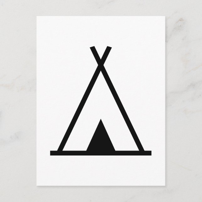 Carte Postale Tente Teepee (Devant)