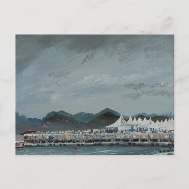 Carte Postale Tentes du Festival de Cannes 2014 (Devant)