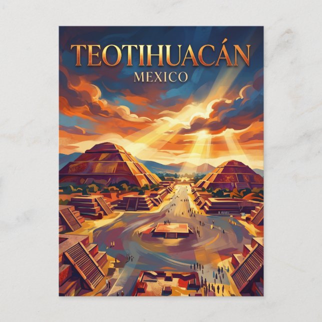 Carte Postale Teotihuacán Mexique (Devant)