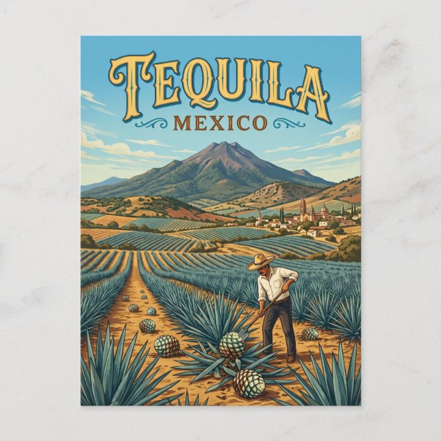 Carte Postale Téquila Mexique (Devant)
