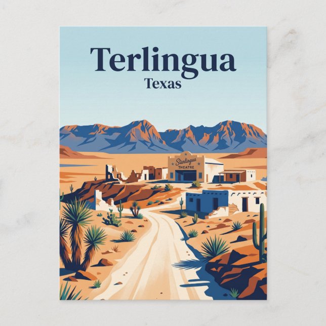 Carte Postale Terlingua États-Unis (Devant)