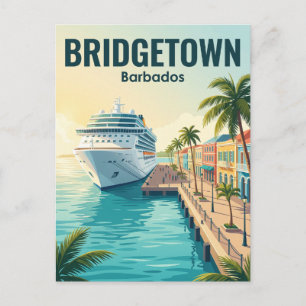 Carte Postale Terminal de croisière du port de Bridgetown Barbad