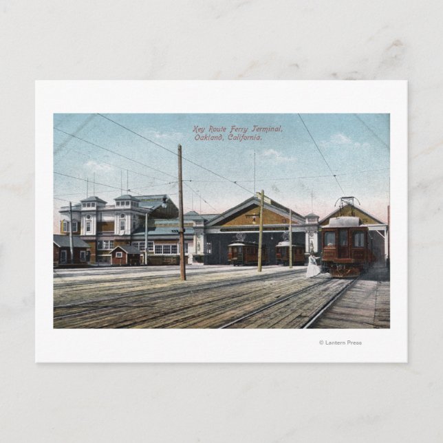 Carte Postale Terminal de ferries et chemin de fer (Devant)