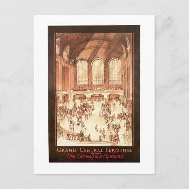 Carte Postale Terminal Grand Central (Devant)