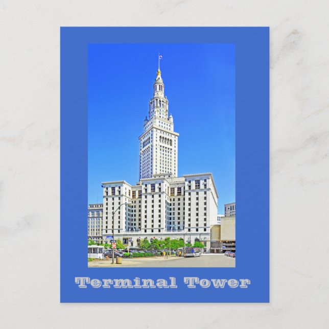 Carte Postale Terminal Tower, Cleveland, Ohio, États-Unis (Devant)