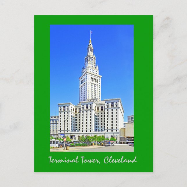 Carte Postale Terminal Tower, Cleveland, Ohio, États-Unis (Devant)