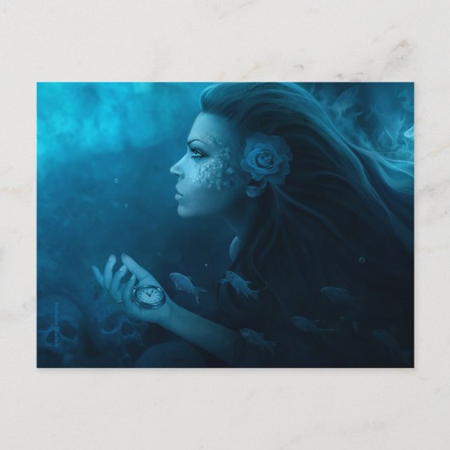 Carte Postale Terminé en mode silencieux profond (Devant)