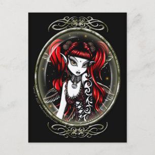 Carte Postale Terra Cameo Red Tattooé Fairy