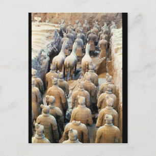 Carte Postale Terracotta Army, dynastie Qin, 210 av. J.-C.