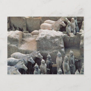 Carte Postale Terracotta Army, dynastie Qin, 210 av. J.-C.