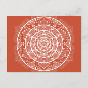 Carte Postale Terracotta Mandala