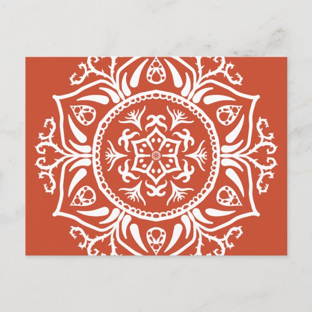 Carte Postale Terracotta Mandala (Devant)