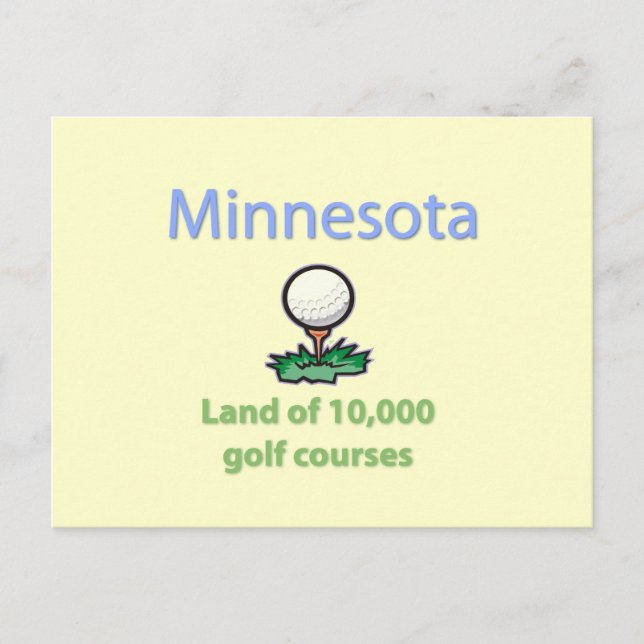 Carte Postale Terrain de 10 000 terrains de golf (Devant)