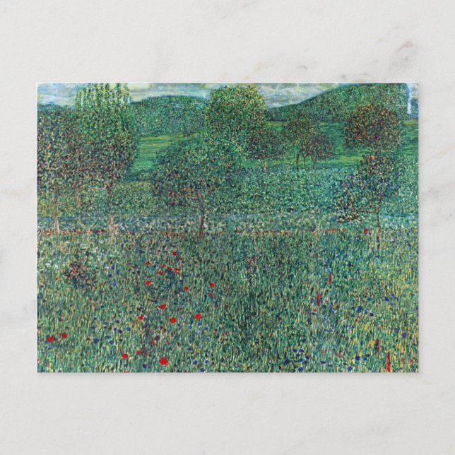 Carte Postale Terrain de fleurs à Litzlberg Klimt, Paysage Vinta (Devant)