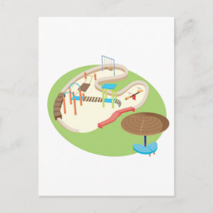 Carte Postale terrain de jeux