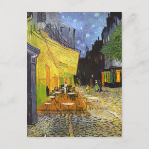 Carte Postale Terrasse du café la nuit de Van Gogh