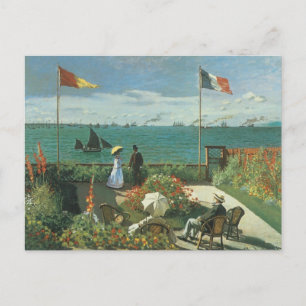 Carte Postale Terrasse en bord de mer à Claude Monet