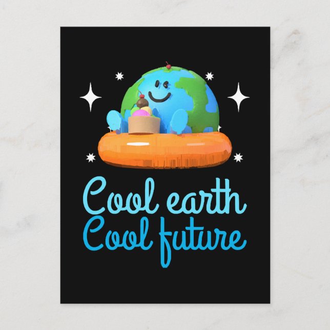 Carte Postale Terre cool, Avenir cool - Terre (Devant)