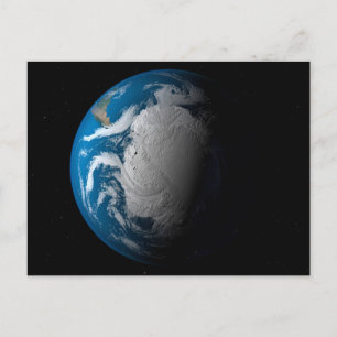 Carte Postale Terre de Ful montrant des nuages simulés au-dessus