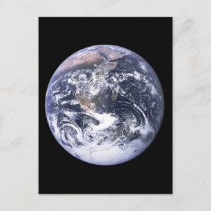 Carte Postale Terre depuis Apollo 17