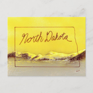 Carte Postale Terre du Dakota du Nord