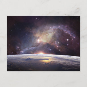 carte postale terre et espace