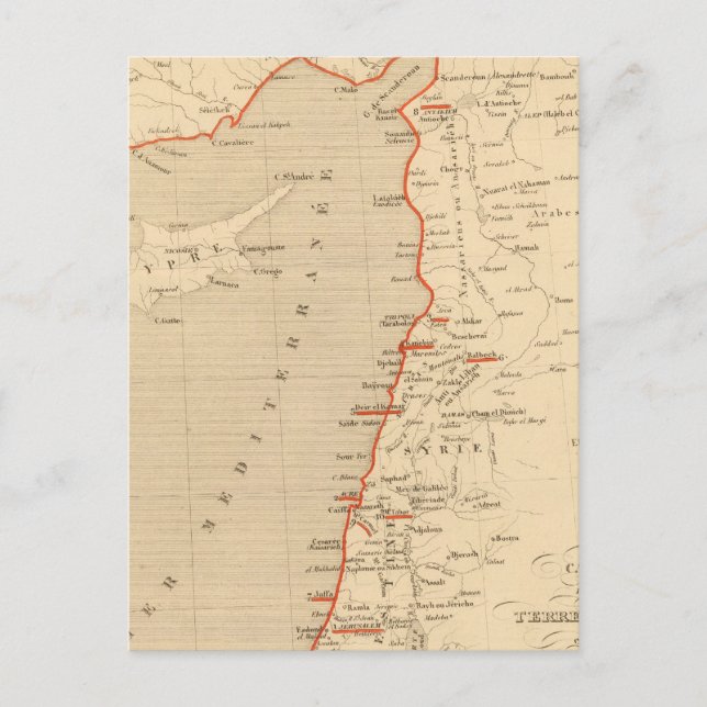 Carte Postale Terre Sainte en 1839 (Devant)