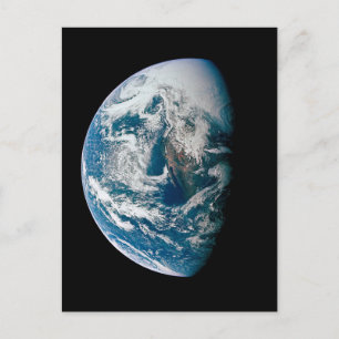 Carte Postale Terre Tirée De L'Appareil Spacecraft Apollo 13.