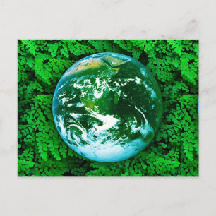 Carte Postale Terre verte - conscience écologique
