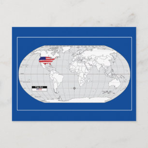 Carte Postale Terre, Vous Êtes Ici