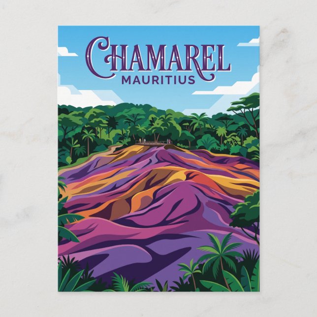 Carte Postale Terres des Sept Couleurs Maurice (Devant)