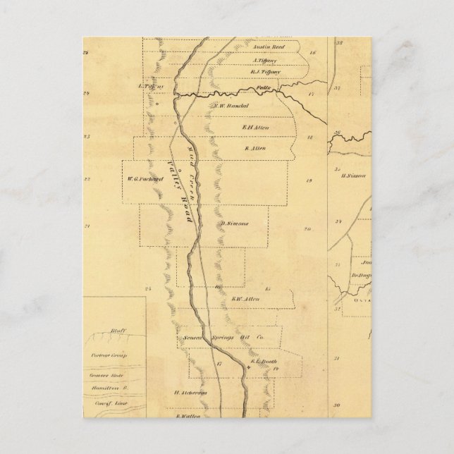 Carte Postale Terres pétrolières de Mud Creek (Devant)