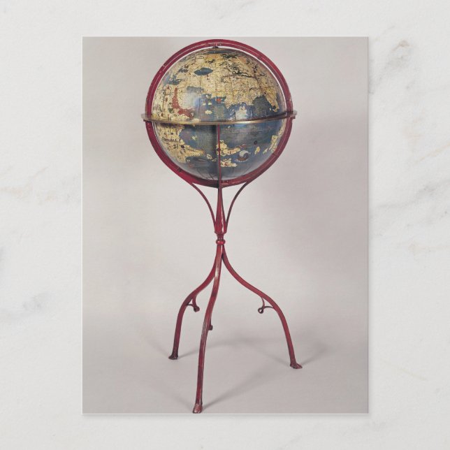 Carte Postale Terrestrial Globe, montrant l'océan Indien (Devant)