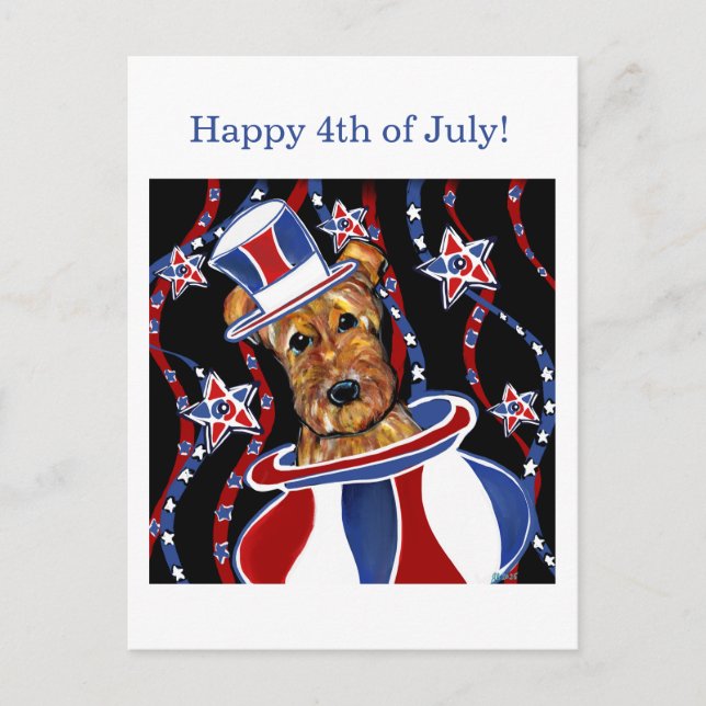 CARTE POSTALE TERRIER AIRDALÉ   (Devant)