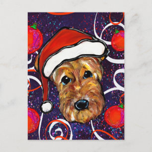 CARTE POSTALE TERRIER AIREDALE      