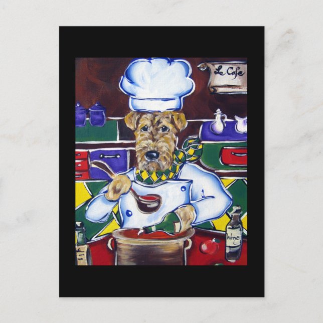 Carte Postale Terrier Airedale (Devant)