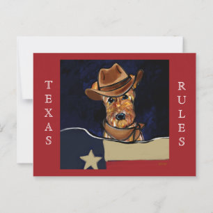 CARTE POSTALE TERRIER AIREDALE  