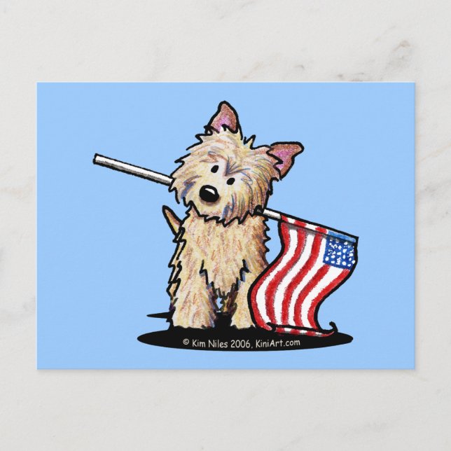 Carte postale Terrier Cairn USA (Devant)