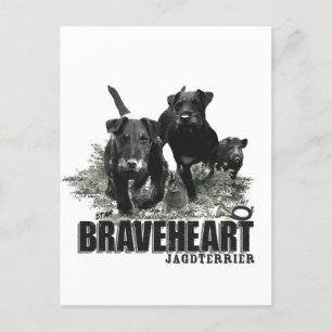 Carte Postale Terrier de chasse allemand, Le Jagdterrier, Art