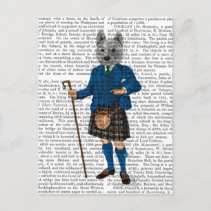 Carte Postale Terrier de West Highland en Kilt 3