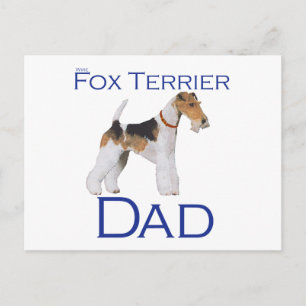 Carte Postale Terrier Fox à poil dur Fête des Pères