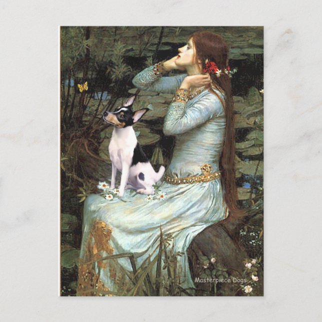 Carte Postale Terrier Fox Jouet - Ophelia Assise (Devant)