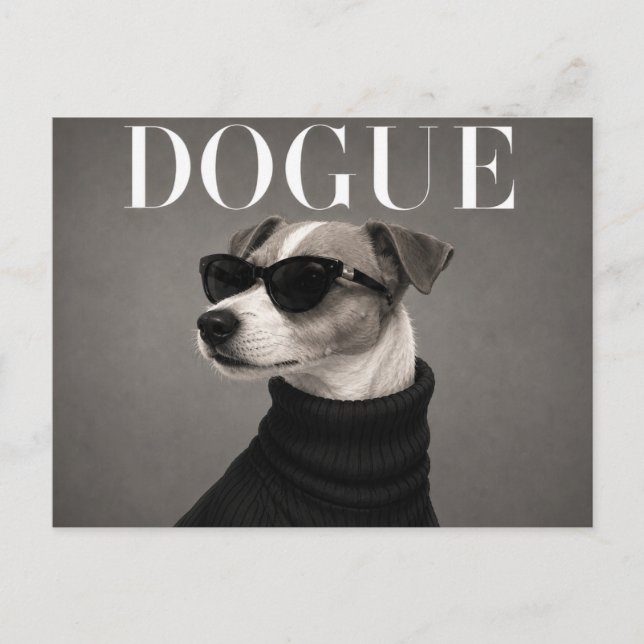 Carte Postale Térrier Jack Russell de luxe (Devant)