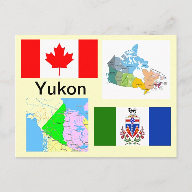 Carte Postale Territoire du Yukon Canada (Devant)